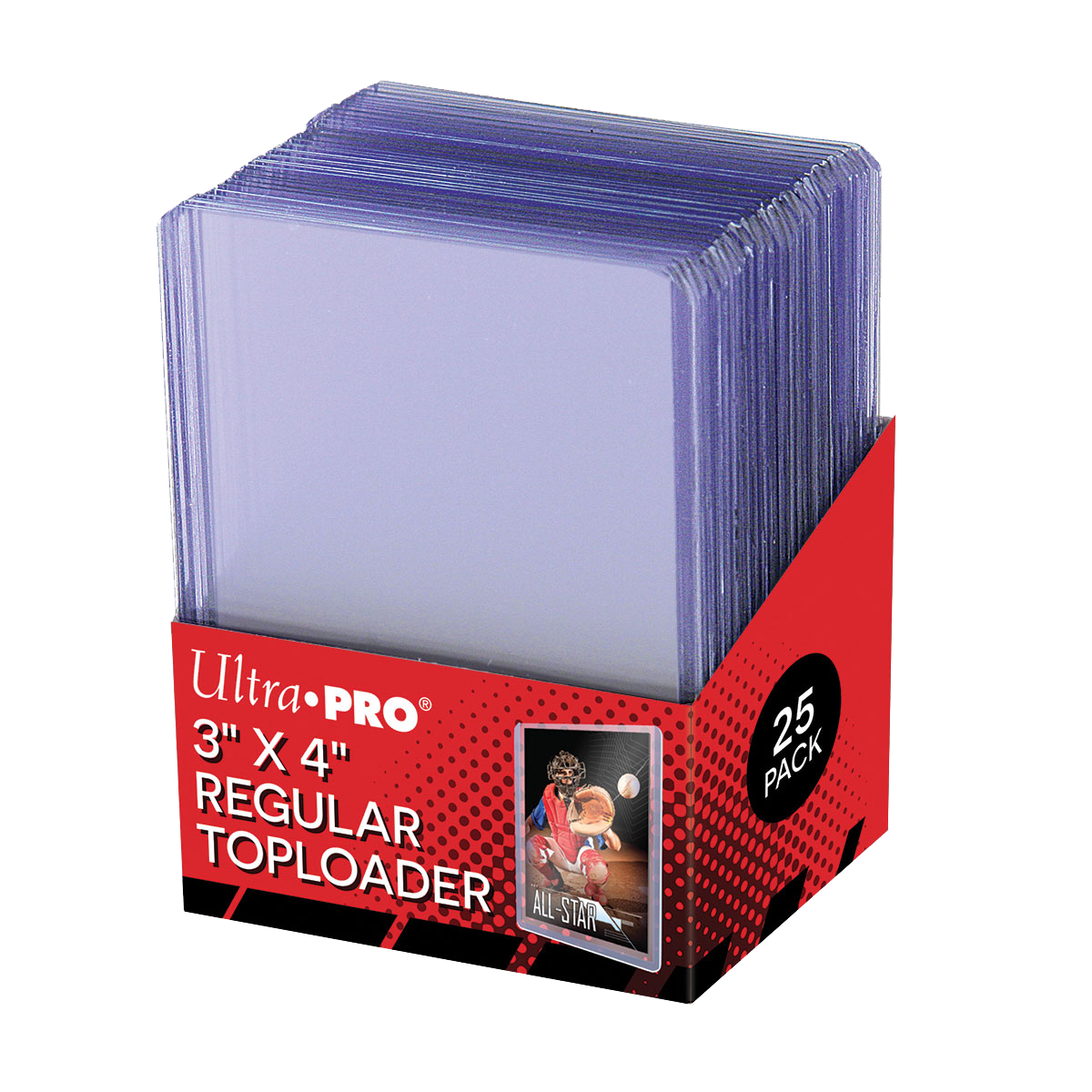 Ultra PRO Regular Toploader 3 × 4 Zoll – Transparent (25 Stück)
